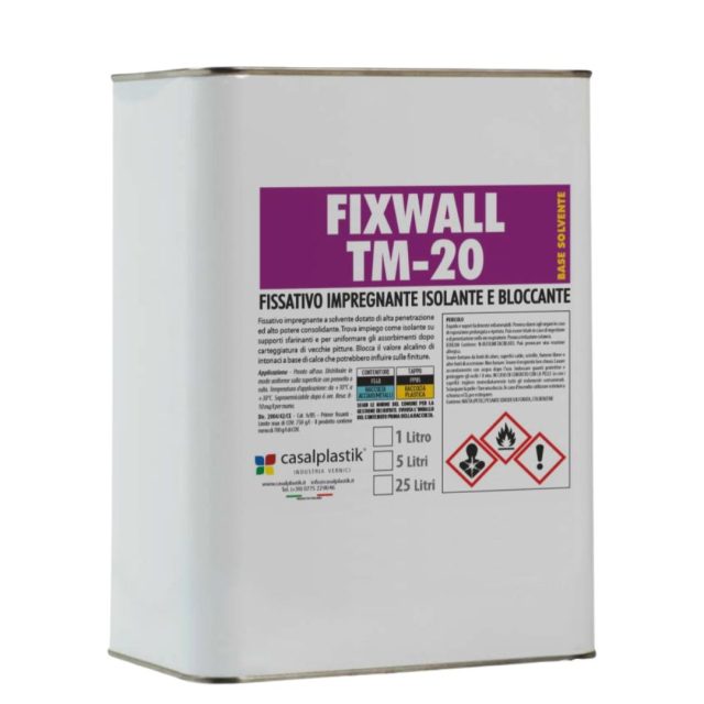 FIXWALLTM20 Isolante-fissativo a solvente ad alto potere isolante